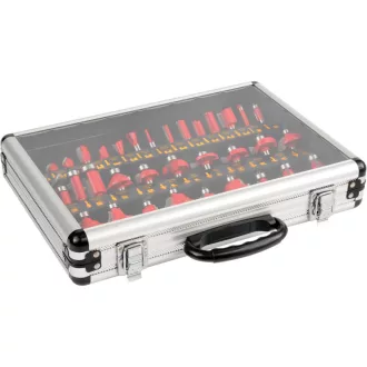   YATO Set freză superioară 35 piese 8 mm în carcasă de aluminiu