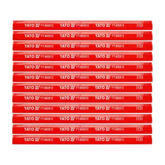   YATO Creion pentru dulgheri 175 mm pentru lemn roșu (12 buc)