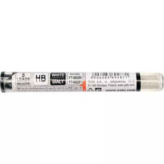   YATO Creion de tâmplărie cu mină de grafit 110 mm alb HB (5 buc)