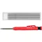 YATO Creion de tâmplărie cu carcasă metalică reîncărcabil 150 mm + 6 mine de rezervă