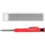 YATO Creion de tâmplărie cu carcasă metalică reîncărcabil 150 mm + 6 mine de rezervă