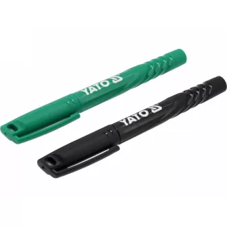 YATO Markere 2 buc negru - verde