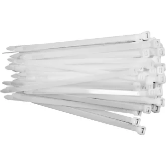 YATO Bride pentru cablu alb 200 x 7,6 mm (50 buc)