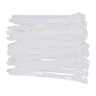   YATO Colier de prindere cu eliberare 7,6 x 150 mm alb (100 bucăți)