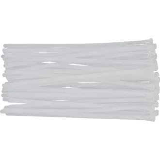   YATO Coliere de cablu detașabile 7,6 x 300 mm albe (100 buc)