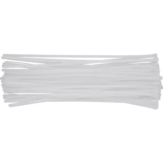 YATO Coliere de cablu detașabile 7,6 x 450 mm alb (100 buc)