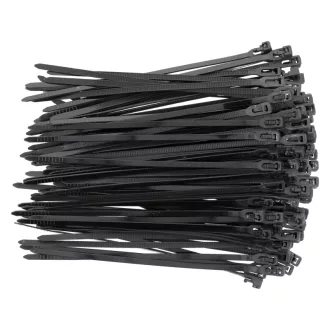   YATO Colier de prindere detașabil 3,6 x 150 mm, negru (100 buc)