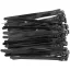 YATO Legătură de cablu detașabilă 7,6 x 150 mm neagră (100 buc)