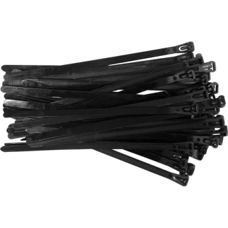   YATO Colier de prindere cu eliberare rapida 7,6 x 200 mm negru (100 buc)