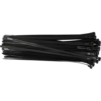   YATO Legător de cabluri detașabil 7,6 x 300 mm negru (100 bucăți)