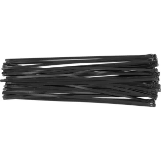   YATO Coliere de cablu detașabile 7,6 x 450 mm negru (100 buc)