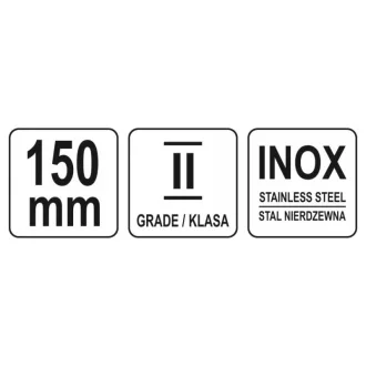 YATO Riglă oțel inoxidabil 150 mm