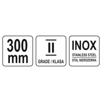 YATO Riglă oțel inoxidabil 300 mm