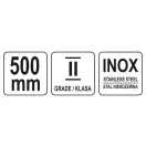 YATO Riglă oțel inoxidabil 500 mm