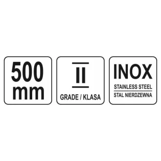 YATO Riglă oțel inoxidabil 500 mm