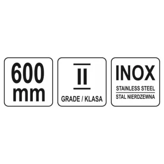 Riglă YATO oțel inoxidabil 600 mm