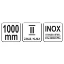 Riglă YATO oțel inoxidabil 1000 mm