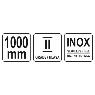 Riglă YATO oțel inoxidabil 1000 mm