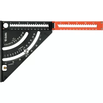 YATO Riglă unghi drept cu bază 290 x 185 mm aluminiu