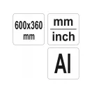 YATO Unghi T-dreapt reglabil 600 x 360 mm