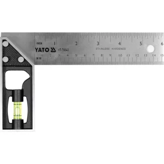 YATO Unghi drept 150 mm cu nivela cu burla