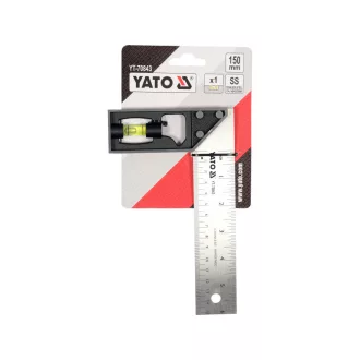 YATO Unghi drept 150 mm cu nivela cu burla