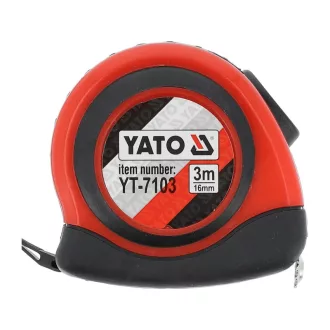   Bandă de măsurat YATO 3 x 16 mm, magnetică, acoperită cu nailon