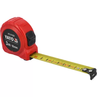 Bandă de măsurat YATO 3 x 16 mm