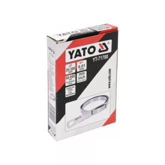   Bandă de măsurat YATO Precision (+-0,01 mm), diametru 30-300 mm, circumferință 60-950 mm inox