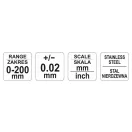 Etrier YATO 200/±0,02 mm