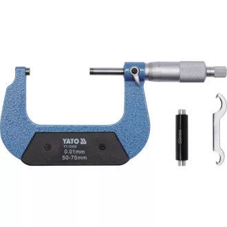 Micrometru YATO 50-75 mm +/-0,01 mm mecanic