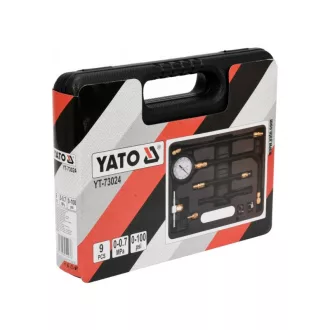 YATO Set manometru injecție combustibil 9 părți 7 bar