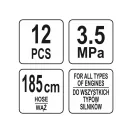 YATO Set manometru ulei 12 piese