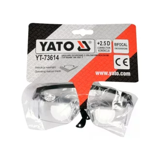 Ochelari de protecție bifocali YATO + 2,5 apă limpede