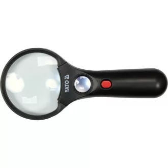Lupa YATO 3X/45X cu două lentile
