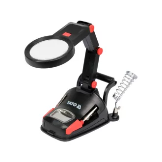 Suport de lipit YATO cu lupă și lumină LED