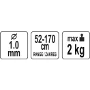Cablu port scule YATO de până la 2 kg