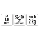 Cablu port scule YATO de până la 2 kg
