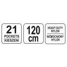 Geantă de curea YATO Angle și suport pentru scule cu 21 de buzunare