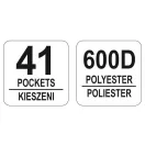 Geantă de scule YATO cu 41 de buzunare