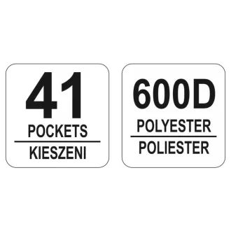 Geantă de scule YATO cu 41 de buzunare