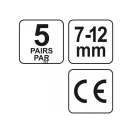 dopuri de urechi YATO 7-12 mm (5 per/buc)