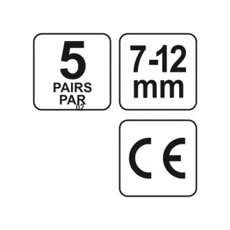 dopuri de urechi YATO 7-12 mm (5 per/buc)
