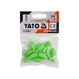 dopuri de urechi YATO tăiate 7-12 mm (5 per/buc)