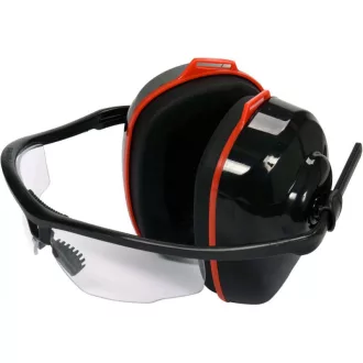   Husa YATO de protectie pentru urechi 24 dB si ochelari de protectie transparenti cu protectie UV