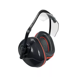   Husa YATO de protectie pentru urechi 24 dB si ochelari de protectie transparenti cu protectie UV