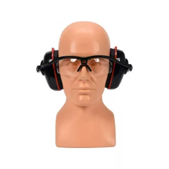   Husa YATO de protectie pentru urechi 24 dB si ochelari de protectie transparenti cu protectie UV
