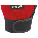 YATO Mănuși de protecție pentru muncă fără vârf deget, mărimea 10, roșii