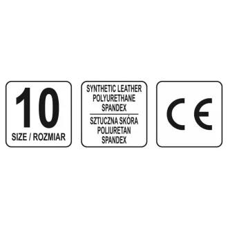 YATO Mănuși de protecție fără vârfuri, mărimea 10