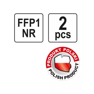 Mască de praf YATO FFP1/K (2 buc)